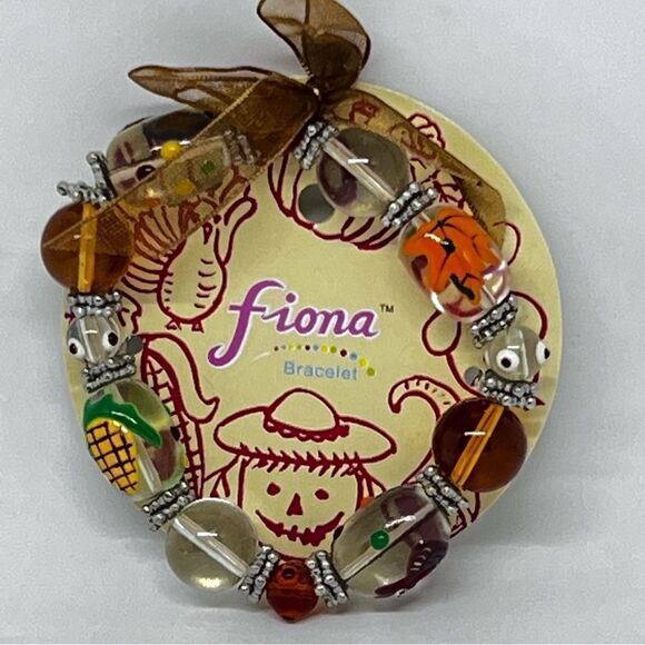 New Fiona Fall‎ Theme Art Glass Bracelet - Picture 2 of 3